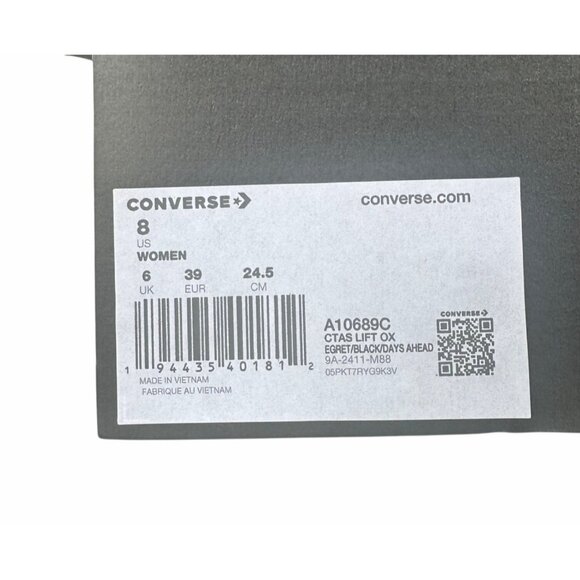 Converse Chuck Taylor Lift Platform Polka Dots Sz 8 Women Shoes Sneakers A10689C - Picture 9 of 15